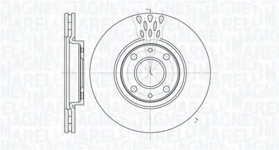 Bremsscheibe Vorderachse MAGNETI MARELLI 361302040238 Bild Bremsscheibe Vorderachse MAGNETI MARELLI 361302040238