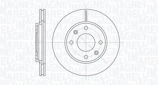 Bremsscheibe Vorderachse MAGNETI MARELLI 361302040244