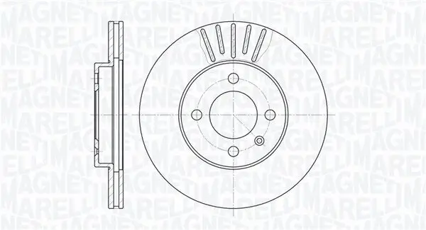 Bremsscheibe Vorderachse MAGNETI MARELLI 361302040250