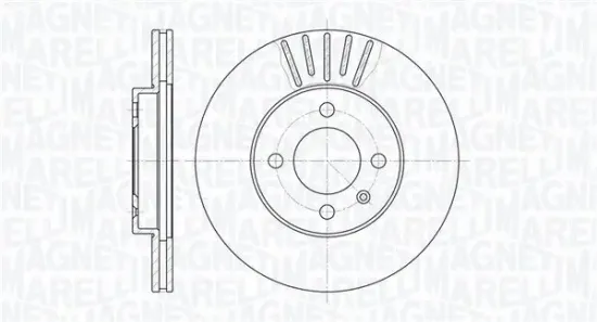 Bremsscheibe Vorderachse MAGNETI MARELLI 361302040250 Bild Bremsscheibe Vorderachse MAGNETI MARELLI 361302040250