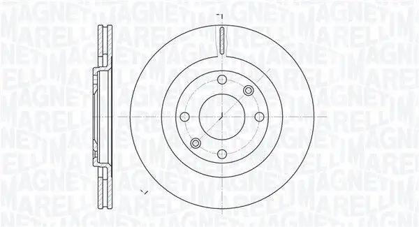 Bremsscheibe Vorderachse MAGNETI MARELLI 361302040254