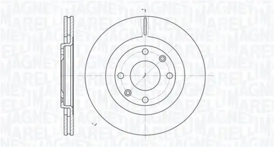 Bremsscheibe Vorderachse MAGNETI MARELLI 361302040254 Bild Bremsscheibe Vorderachse MAGNETI MARELLI 361302040254