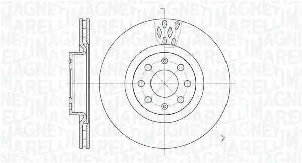 Bremsscheibe MAGNETI MARELLI 361302040256