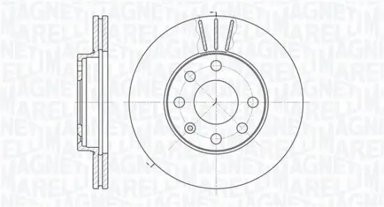 Bremsscheibe Vorderachse MAGNETI MARELLI 361302040264 Bild Bremsscheibe Vorderachse MAGNETI MARELLI 361302040264