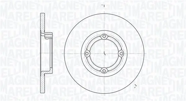 Bremsscheibe Vorderachse MAGNETI MARELLI 361302040267