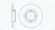 Bremsscheibe Vorderachse MAGNETI MARELLI 361302040267