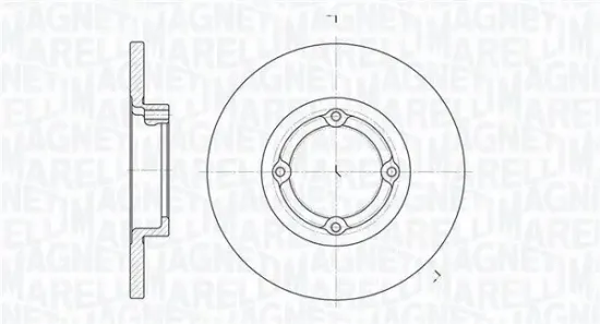 Bremsscheibe Vorderachse MAGNETI MARELLI 361302040267 Bild Bremsscheibe Vorderachse MAGNETI MARELLI 361302040267