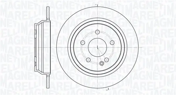 Bremsscheibe Hinterachse MAGNETI MARELLI 361302040273