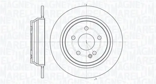 Bremsscheibe Hinterachse MAGNETI MARELLI 361302040273 Bild Bremsscheibe Hinterachse MAGNETI MARELLI 361302040273