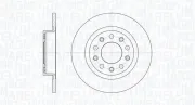 Bremsscheibe Hinterachse MAGNETI MARELLI 361302040291