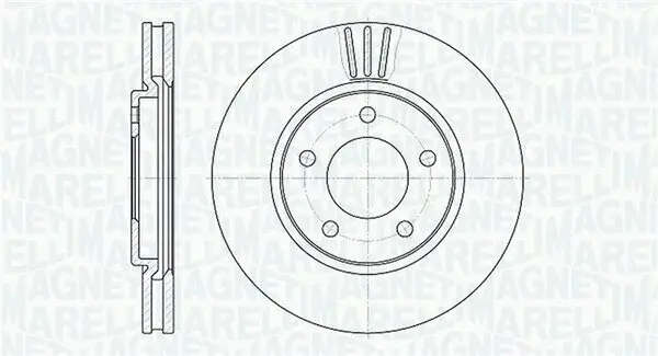 Bremsscheibe Vorderachse MAGNETI MARELLI 361302040306