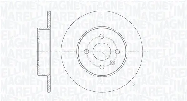 Bremsscheibe MAGNETI MARELLI 361302040311