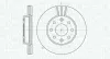 Bremsscheibe Vorderachse MAGNETI MARELLI 361302040312