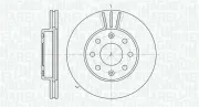 Bremsscheibe Vorderachse MAGNETI MARELLI 361302040312