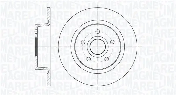 Bremsscheibe MAGNETI MARELLI 361302040329