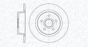 Bremsscheibe Hinterachse MAGNETI MARELLI 361302040329