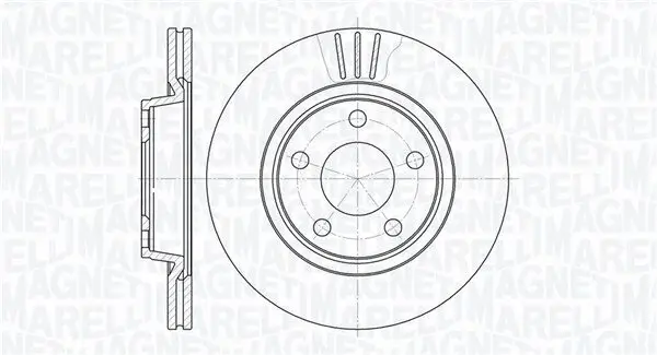 Bremsscheibe MAGNETI MARELLI 361302040330