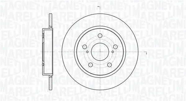 Bremsscheibe MAGNETI MARELLI 361302040355 Bild Bremsscheibe MAGNETI MARELLI 361302040355