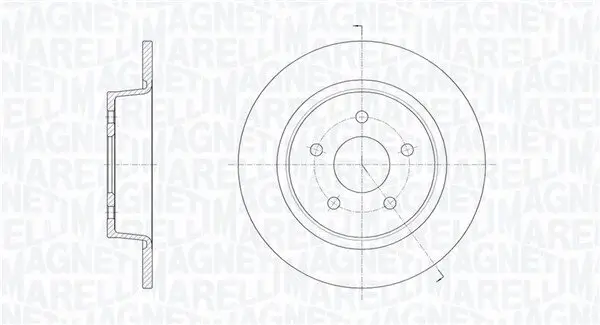 Bremsscheibe MAGNETI MARELLI 361302040371