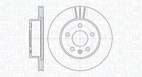 Bremsscheibe Vorderachse MAGNETI MARELLI 361302040372