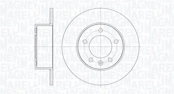 Bremsscheibe Hinterachse MAGNETI MARELLI 361302040373