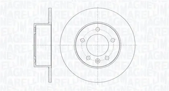 Bremsscheibe Hinterachse MAGNETI MARELLI 361302040373 Bild Bremsscheibe Hinterachse MAGNETI MARELLI 361302040373