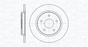Bremsscheibe Hinterachse MAGNETI MARELLI 361302040375