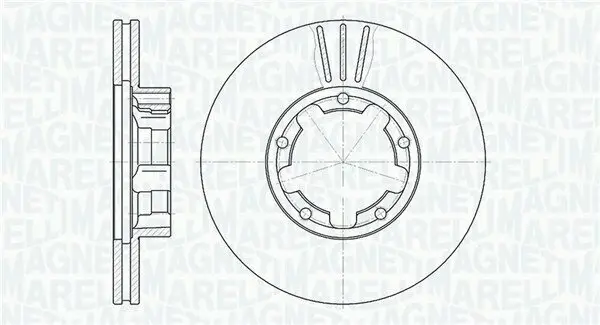 Bremsscheibe MAGNETI MARELLI 361302040376