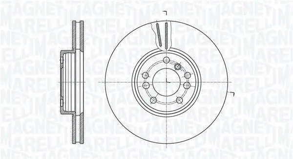 Bremsscheibe MAGNETI MARELLI 361302040414