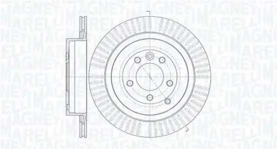 Bremsscheibe Hinterachse MAGNETI MARELLI 361302040428 Bild Bremsscheibe Hinterachse MAGNETI MARELLI 361302040428