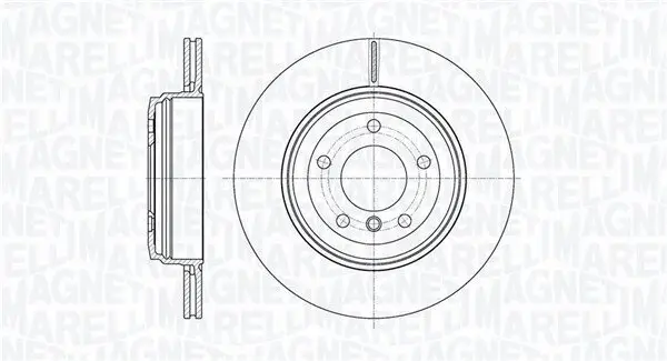 Bremsscheibe Hinterachse MAGNETI MARELLI 361302040450