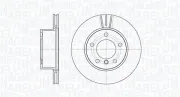 Bremsscheibe Vorderachse MAGNETI MARELLI 361302040478