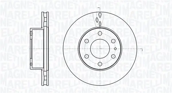 Bremsscheibe Vorderachse MAGNETI MARELLI 361302040482