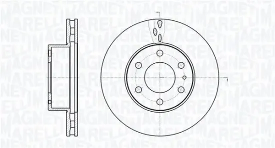 Bremsscheibe Vorderachse MAGNETI MARELLI 361302040482 Bild Bremsscheibe Vorderachse MAGNETI MARELLI 361302040482