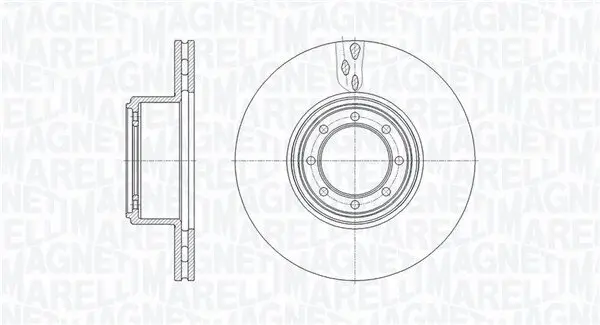 Bremsscheibe MAGNETI MARELLI 361302040486