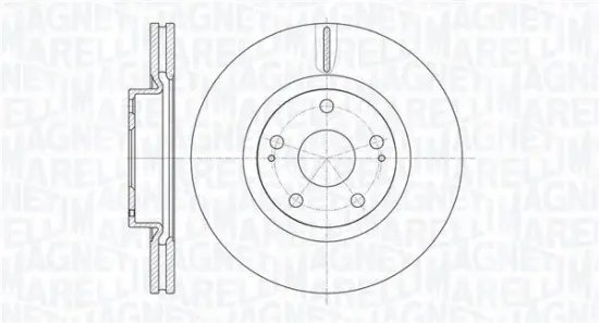 Bremsscheibe Vorderachse MAGNETI MARELLI 361302040492 Bild Bremsscheibe Vorderachse MAGNETI MARELLI 361302040492