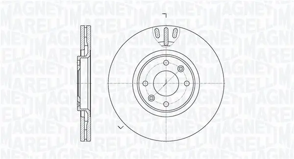 Bremsscheibe MAGNETI MARELLI 361302040502