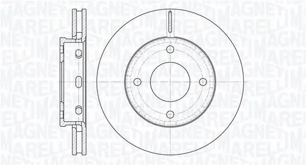 Bremsscheibe MAGNETI MARELLI 361302040504