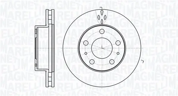 Bremsscheibe MAGNETI MARELLI 361302040538