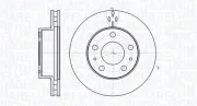 Bremsscheibe Vorderachse MAGNETI MARELLI 361302040538