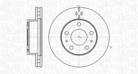 Bremsscheibe MAGNETI MARELLI 361302040538 Bild Bremsscheibe MAGNETI MARELLI 361302040538