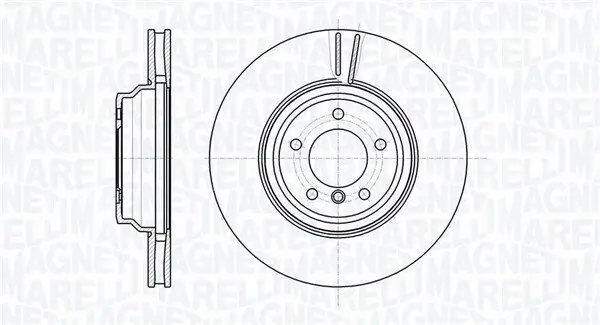 Bremsscheibe MAGNETI MARELLI 361302040554