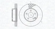 Bremsscheibe Vorderachse MAGNETI MARELLI 361302040558