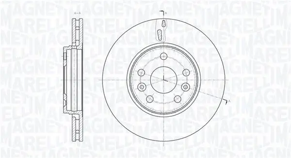 Bremsscheibe MAGNETI MARELLI 361302040568