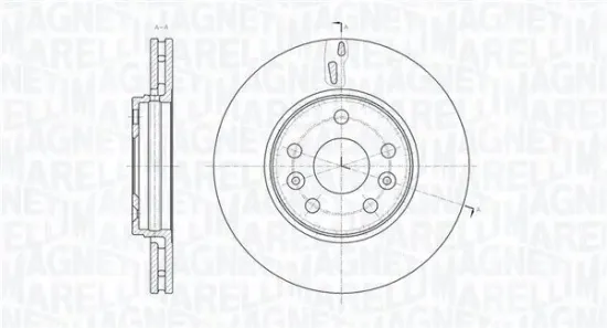 Bremsscheibe MAGNETI MARELLI 361302040568 Bild Bremsscheibe MAGNETI MARELLI 361302040568