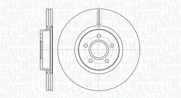 Bremsscheibe Vorderachse MAGNETI MARELLI 361302040570