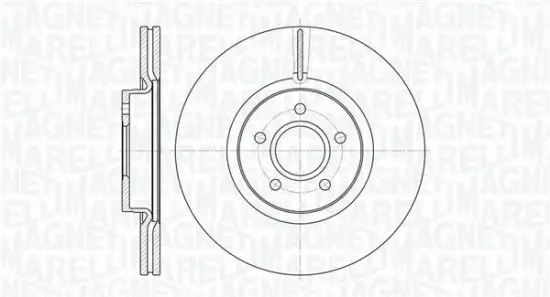 Bremsscheibe Vorderachse MAGNETI MARELLI 361302040570 Bild Bremsscheibe Vorderachse MAGNETI MARELLI 361302040570