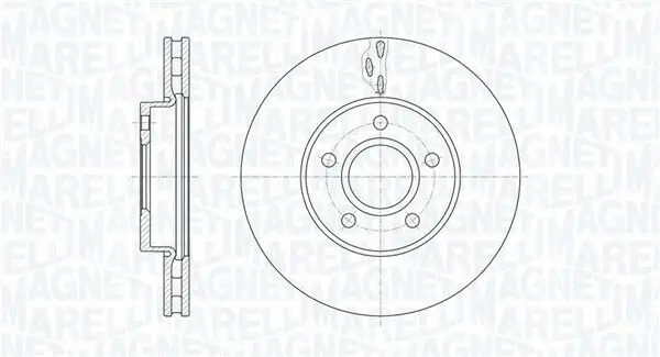 Bremsscheibe MAGNETI MARELLI 361302040588