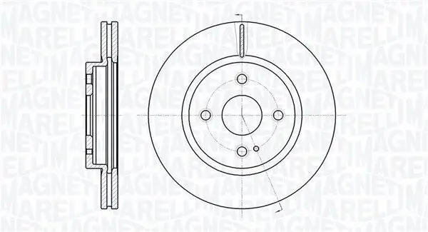 Bremsscheibe Vorderachse MAGNETI MARELLI 361302040592