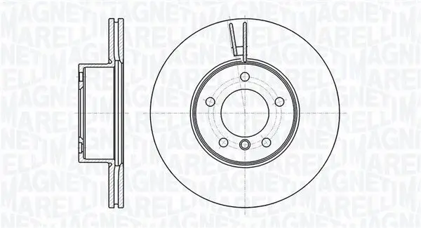 Bremsscheibe MAGNETI MARELLI 361302040600